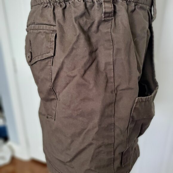 100% COTTON CARGO SHORTS Chocolate Brown SZ 6 - Picture 8 of 16
